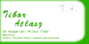 tibor atlasz business card